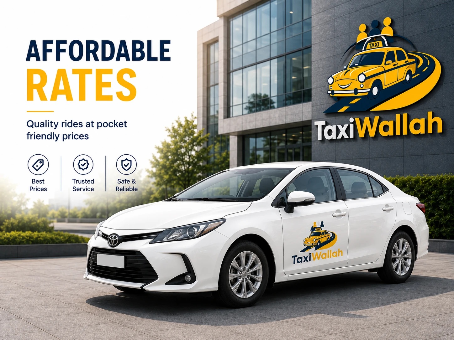 TaxiWallah — Affordable Rates, quality rides at pocket friendly prices
